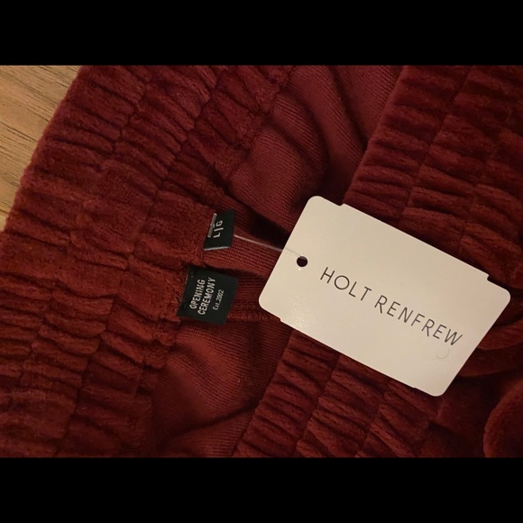 SOLD - Opening Ceremony Velour Track Pants - Picture 3 of 8